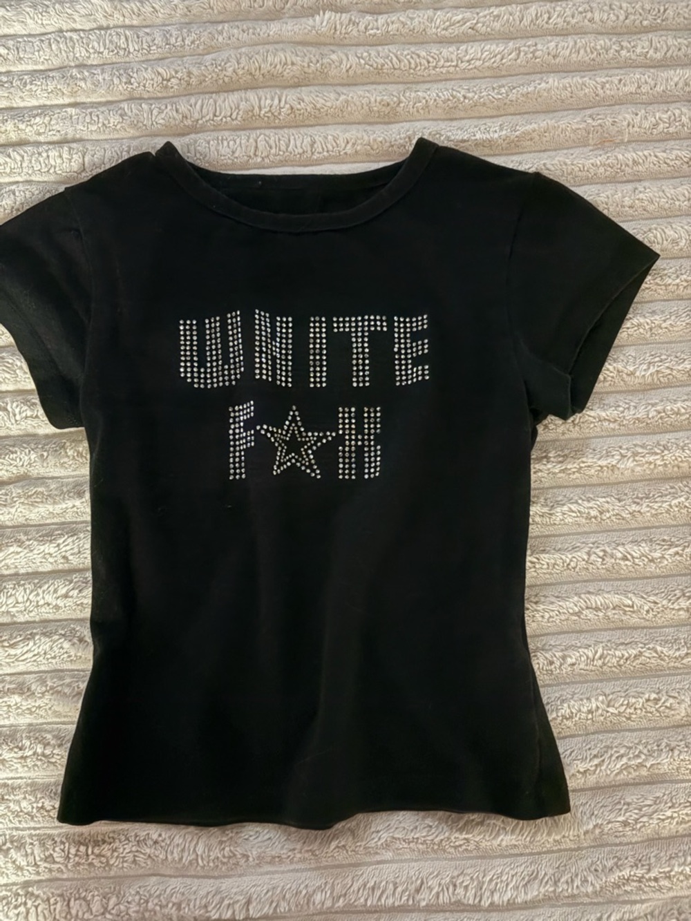 White fox baby tee